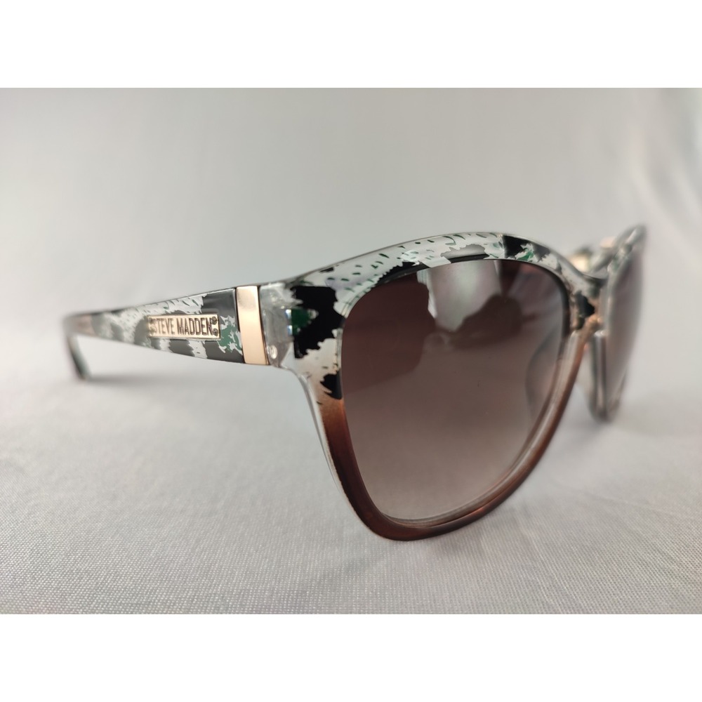 Steve Madden S5633 Brown Anima Sunglasses Women Brown Gradient Patterned Frame